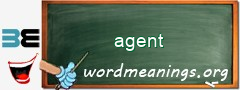 WordMeaning blackboard for agent